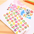 Pegatinas para niños Regalos promocionales Cute Sponge Puffy Foam Stickers para niños, Personalizado Inflable Puffy Stickers